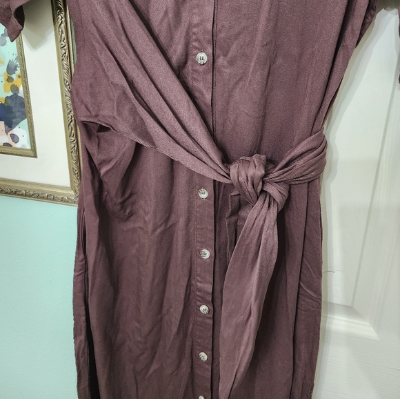 NWT Calista Brown button-down dress - Picture 4 of 7
